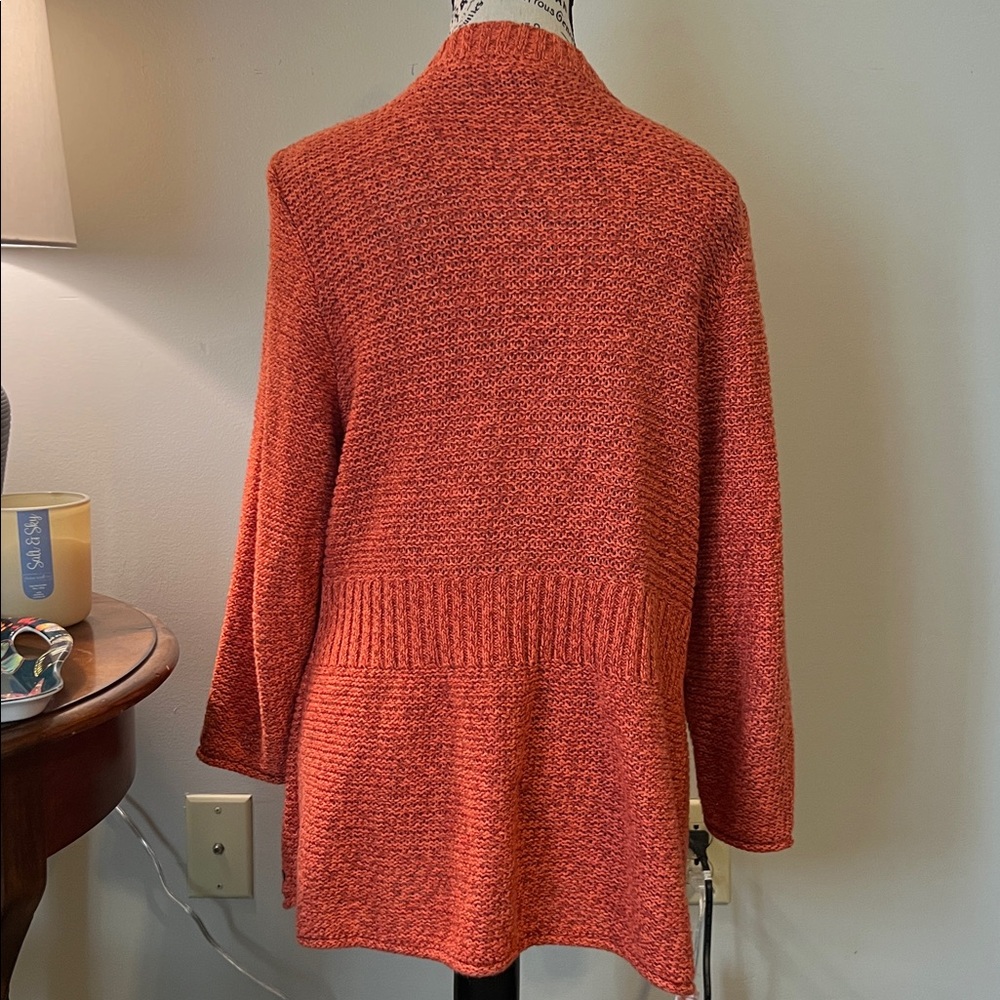 Eddie Bauer Vibrant Orange Women's Cardigan - Picture 8 of 8